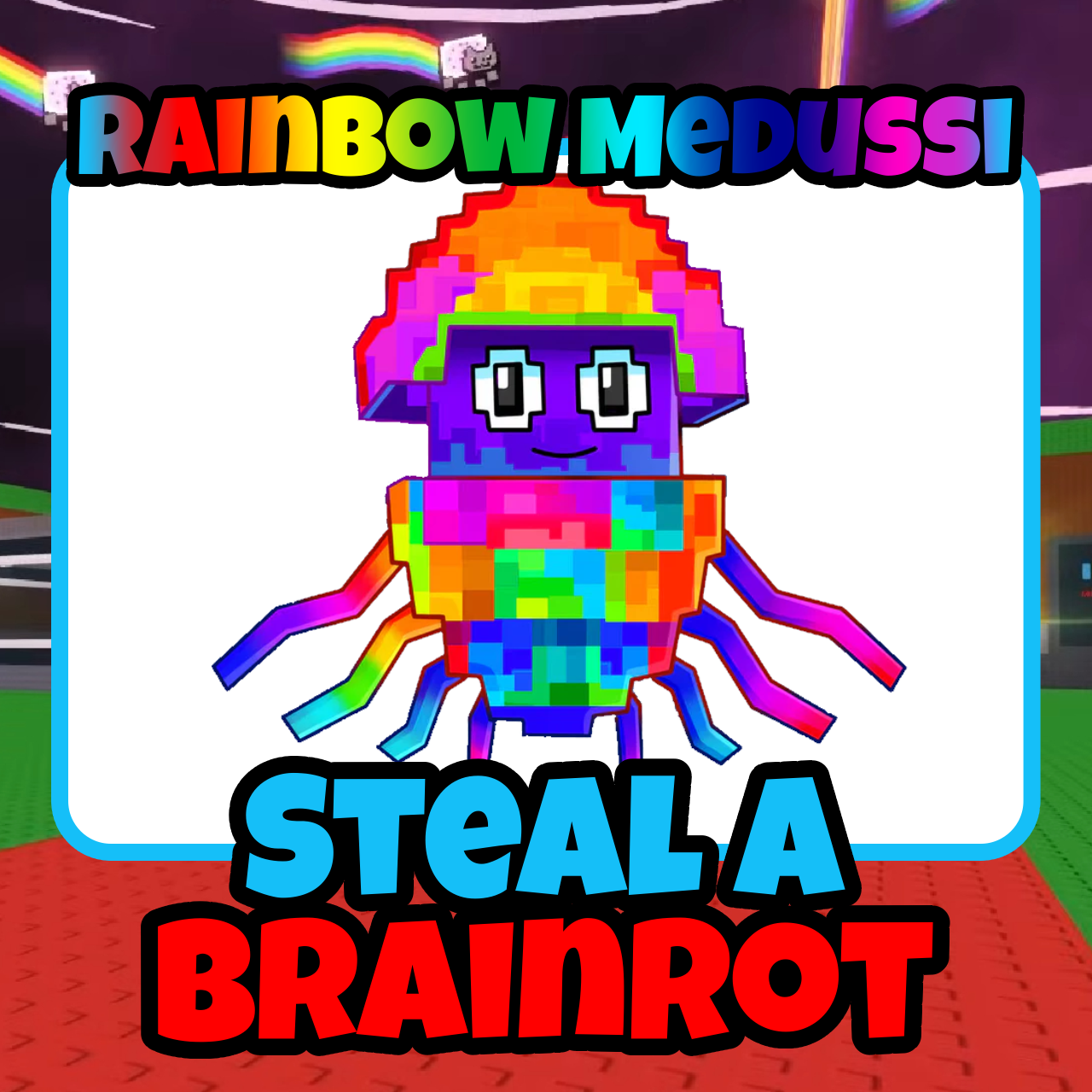 Rainbow Medussi - Steal A Brainrot - For Sale!