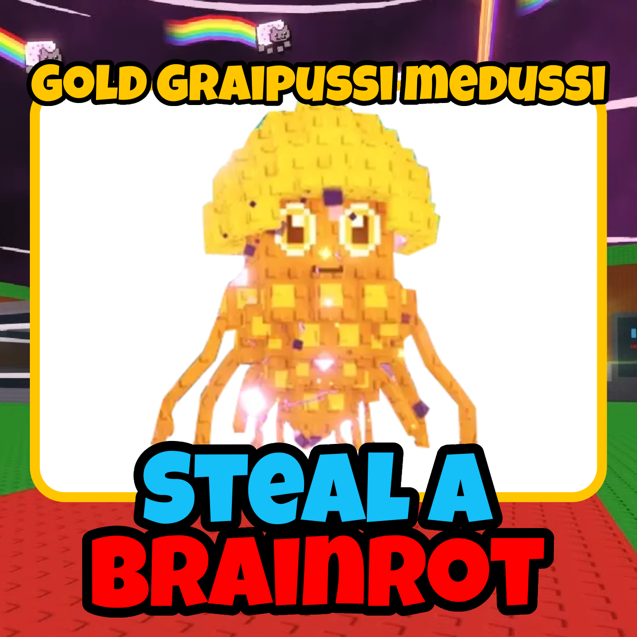 Gold Graipussi Medussi - Steal A Brainrot - For Sale!