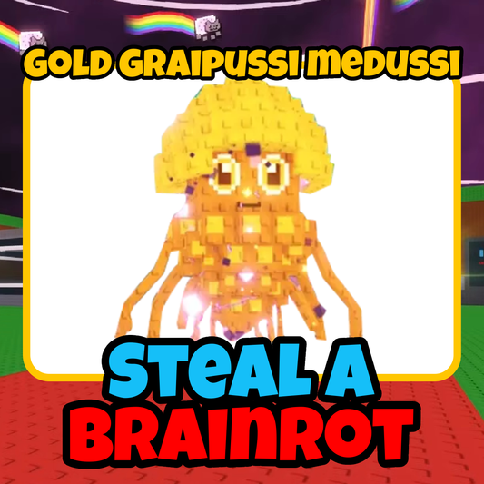 Gold Graipussi Medussi - Steal A Brainrot - For Sale!